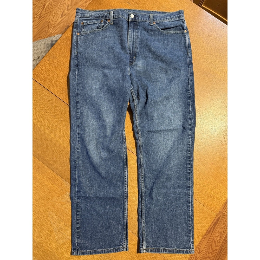 Levi's 505 Jeans Mens 40x30 Blue Denim Straight‎ Regular Grunge Retro American